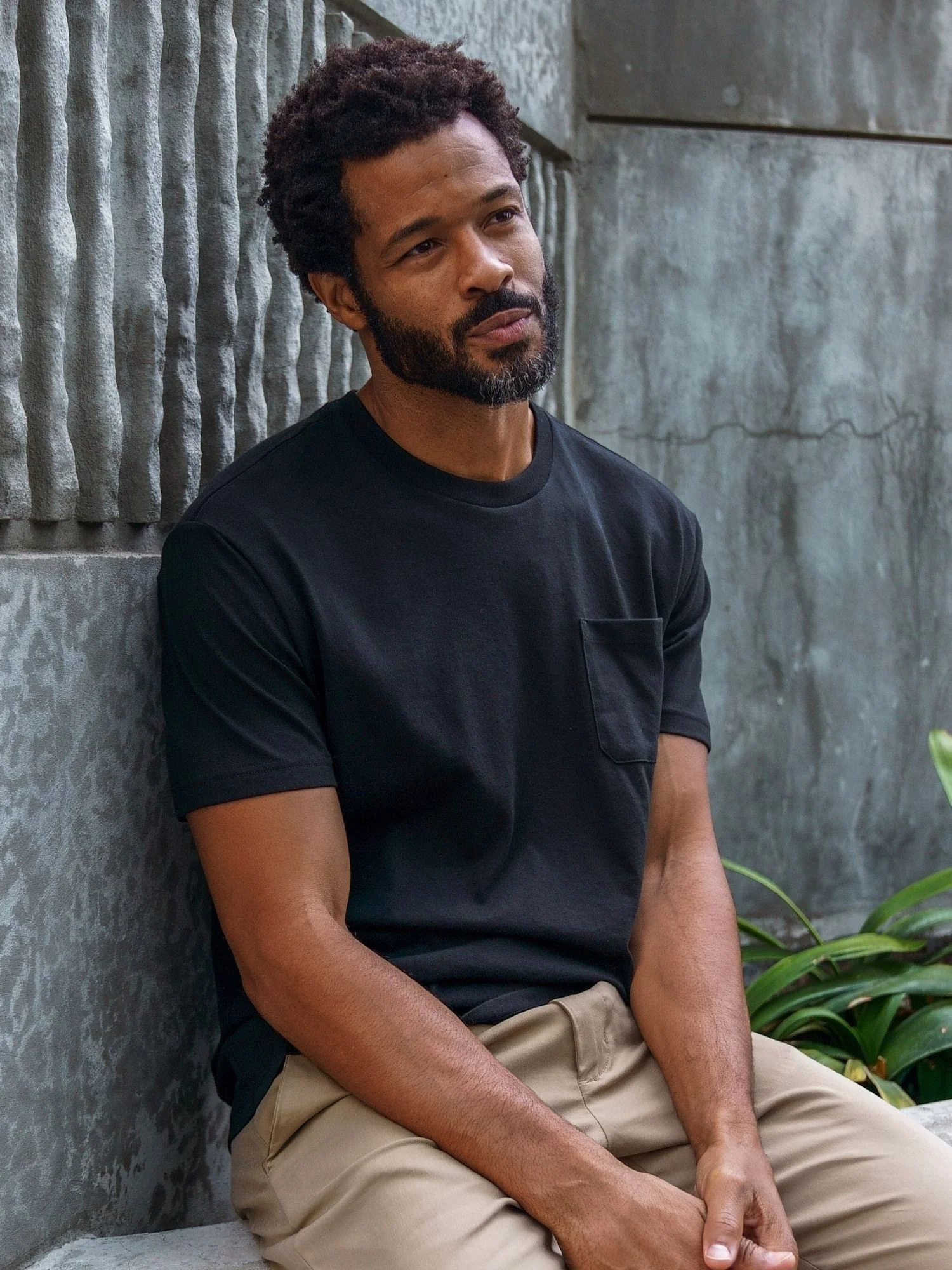 Black Pocket Tee - Image 3