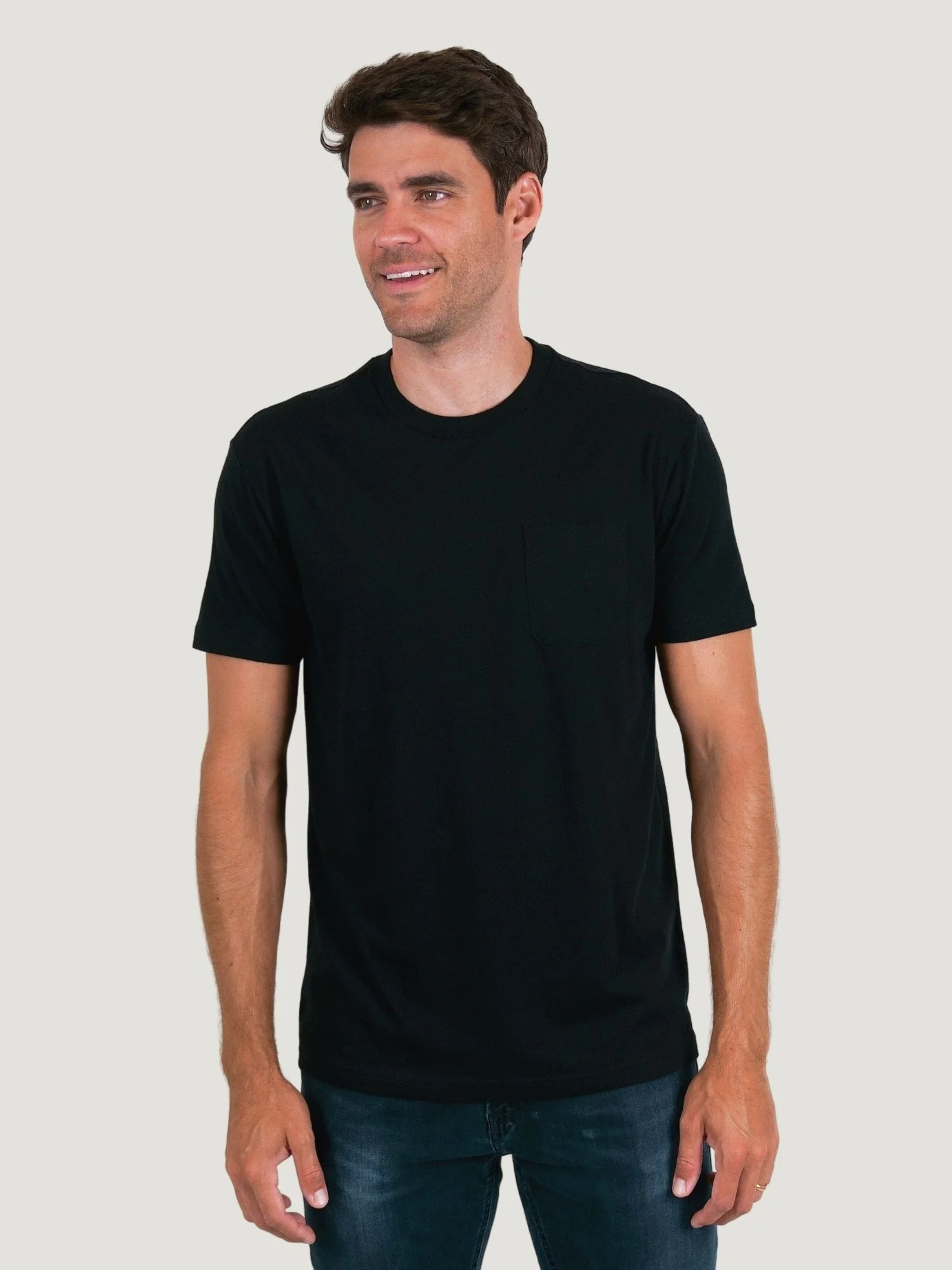 Black Pocket Tee - Image 4