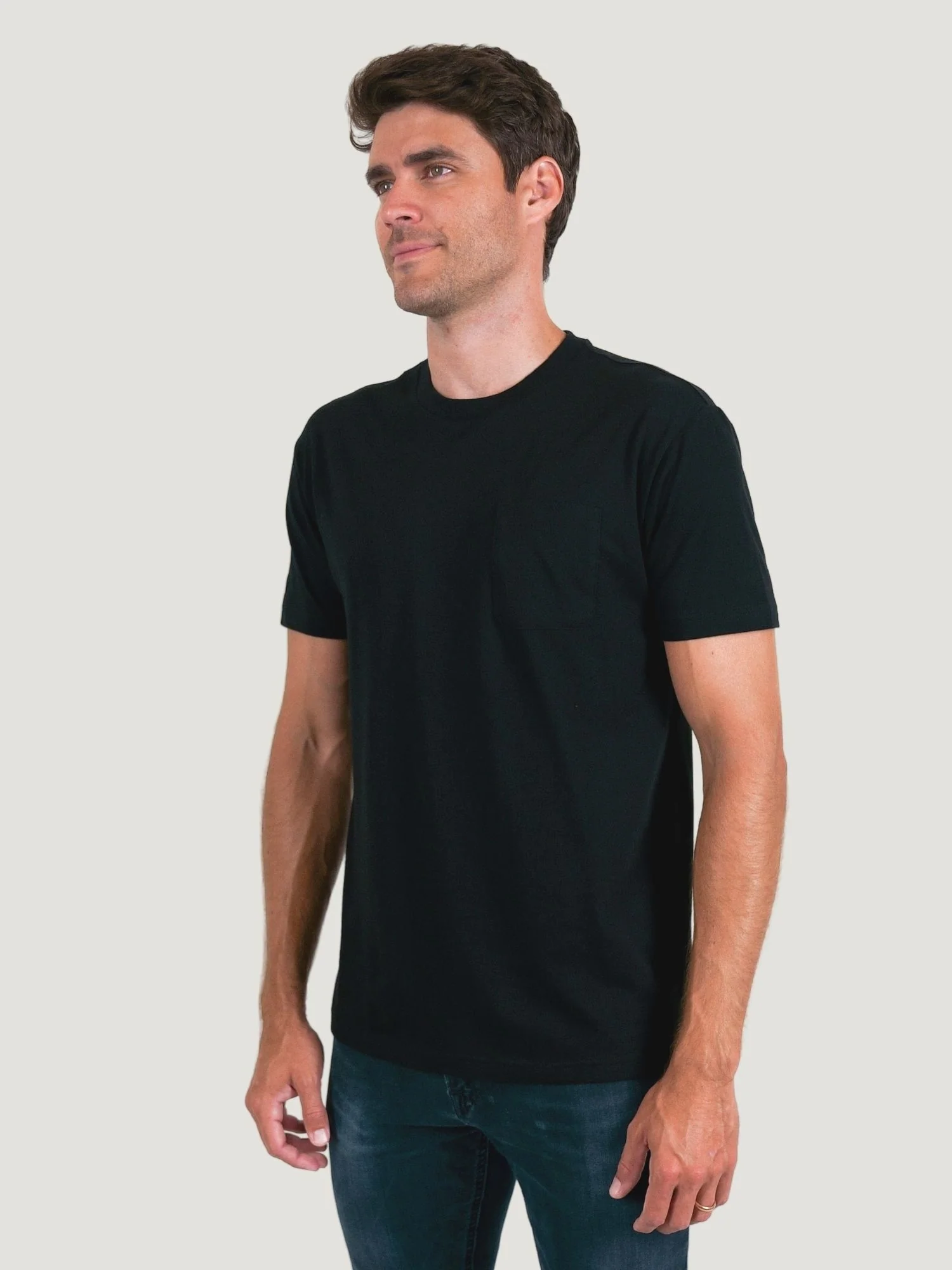 Black Pocket Tee - Image 5