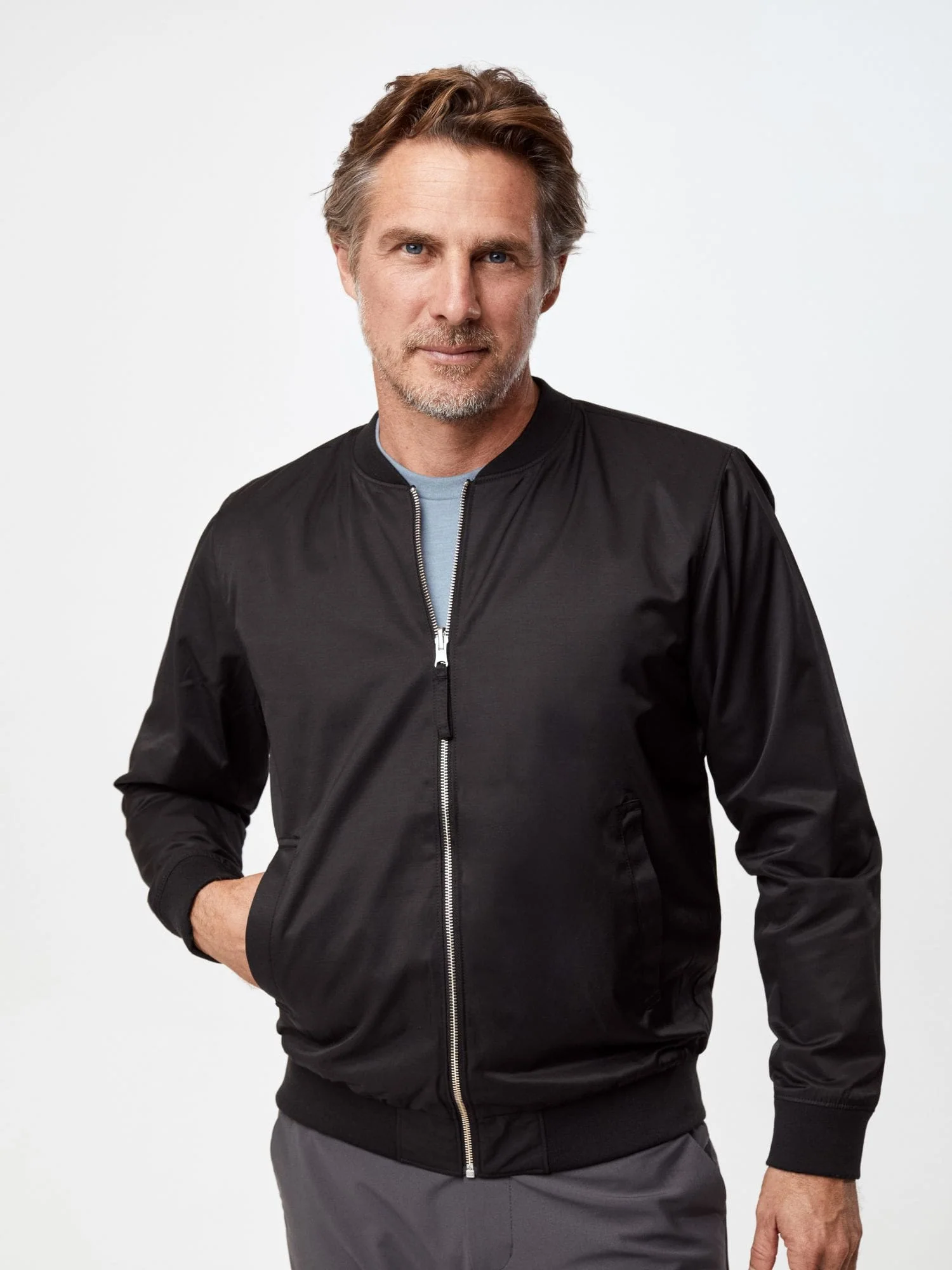 Black Reversible Bomber Jacket - Image 7