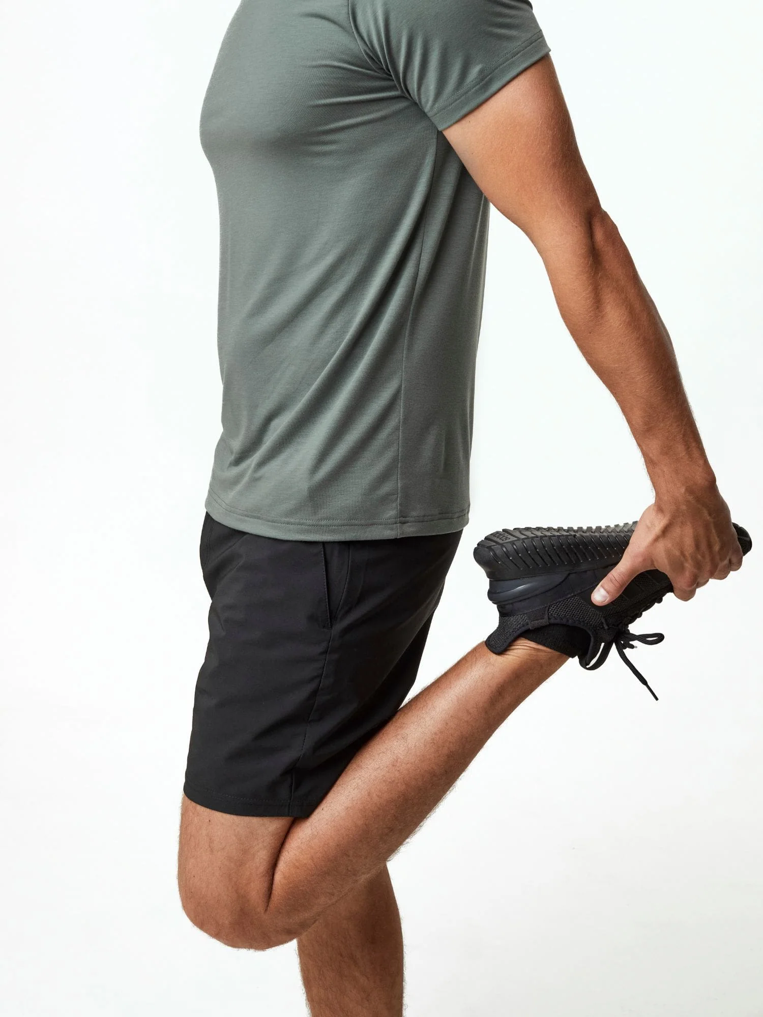 Black Stretch Performance Shorts - Image 3