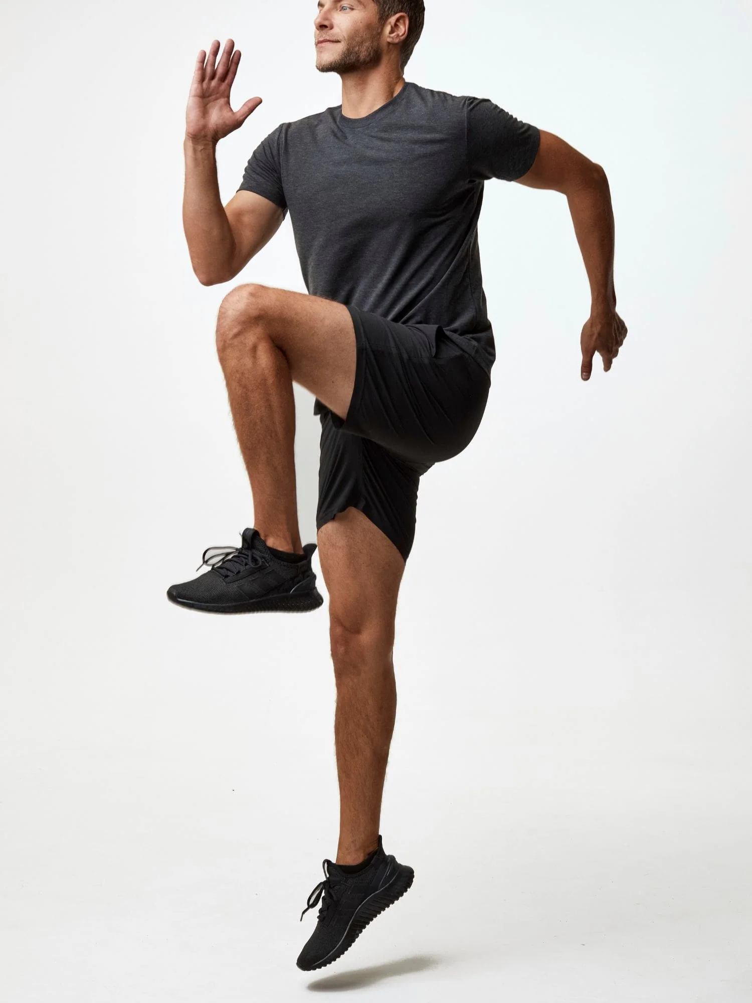 Black Stretch Performance Shorts - Image 6