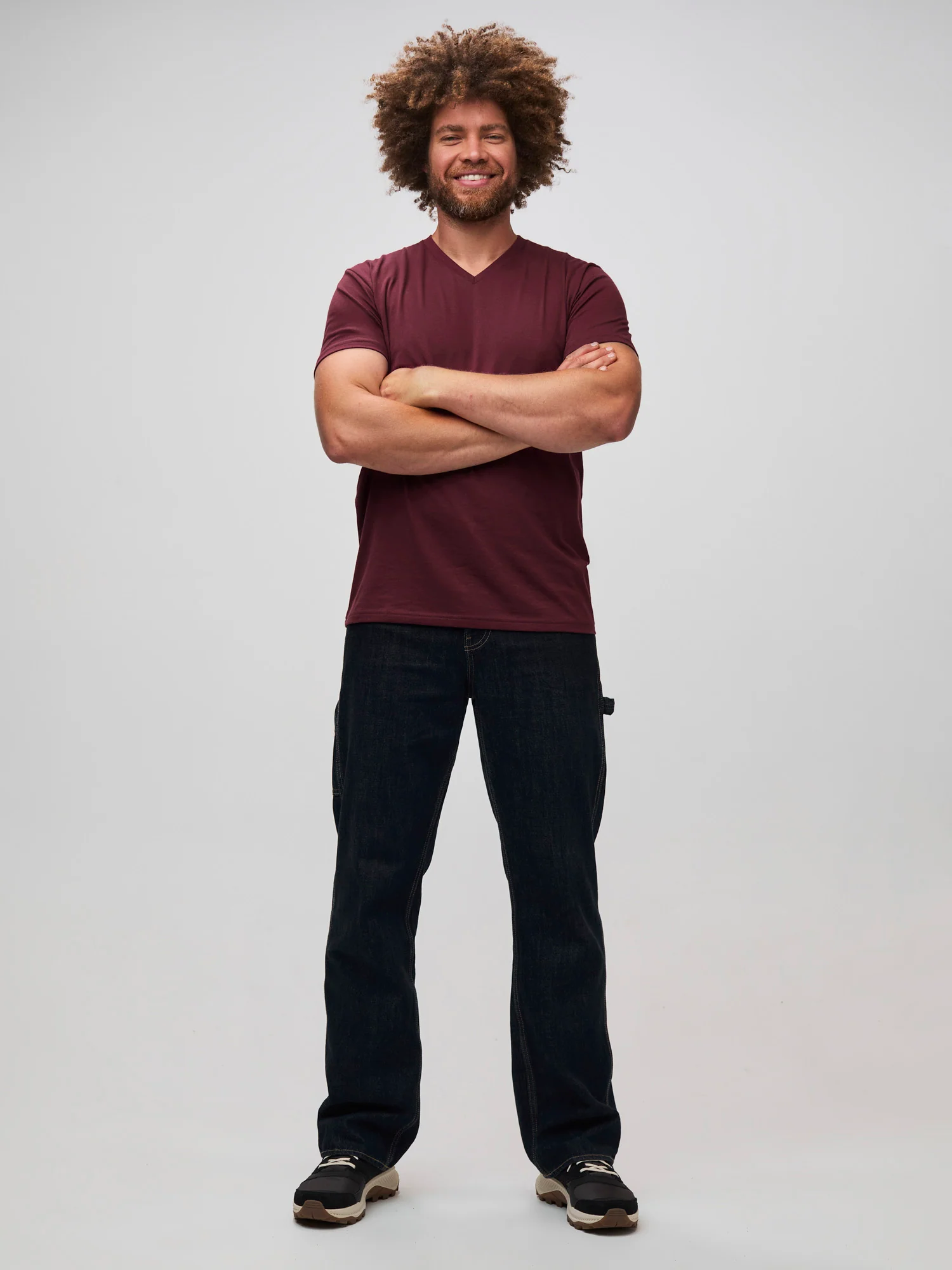 Burgundy V-Neck - Image 4