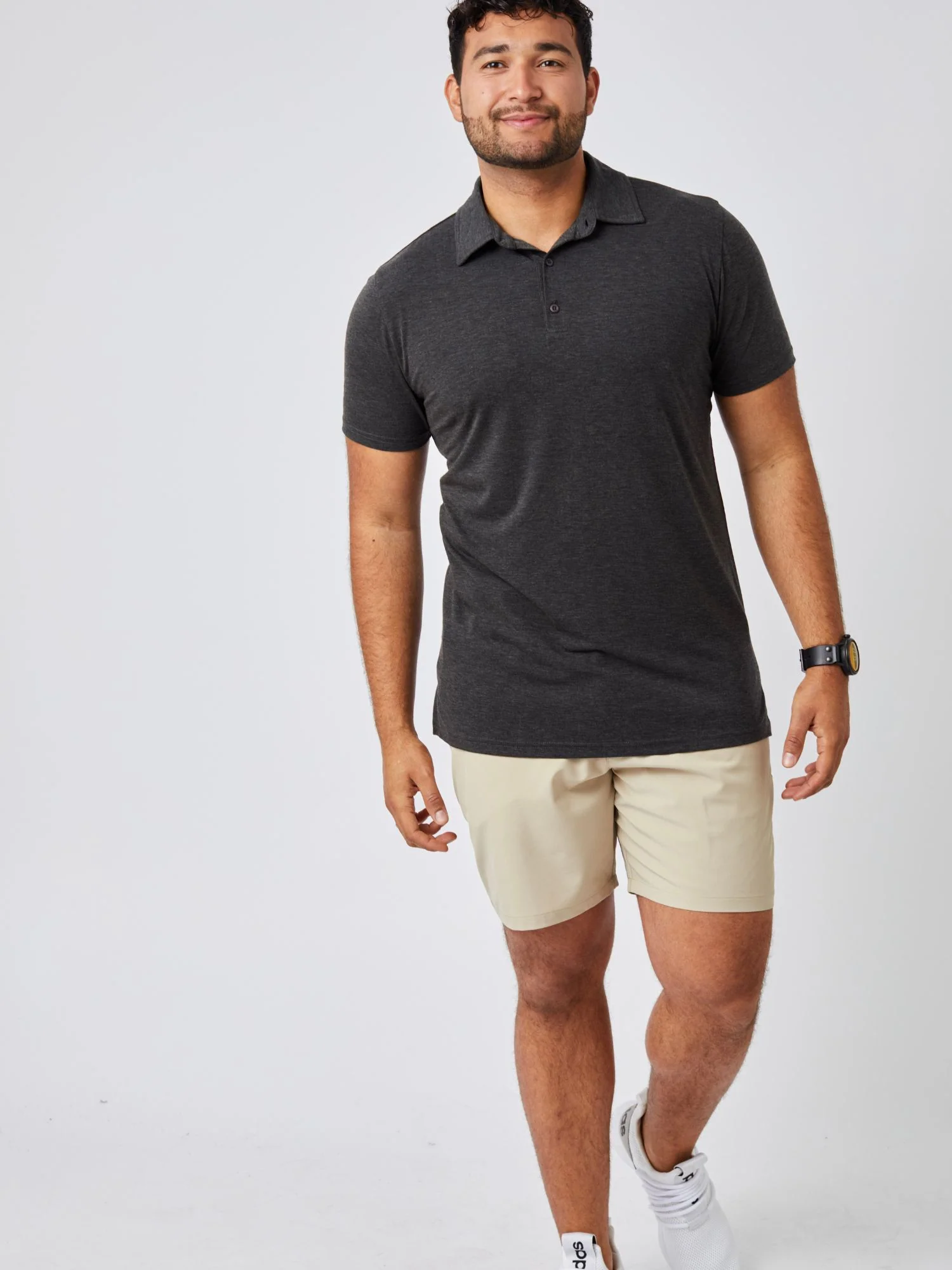 Charcoal Performance Polo - Image 3