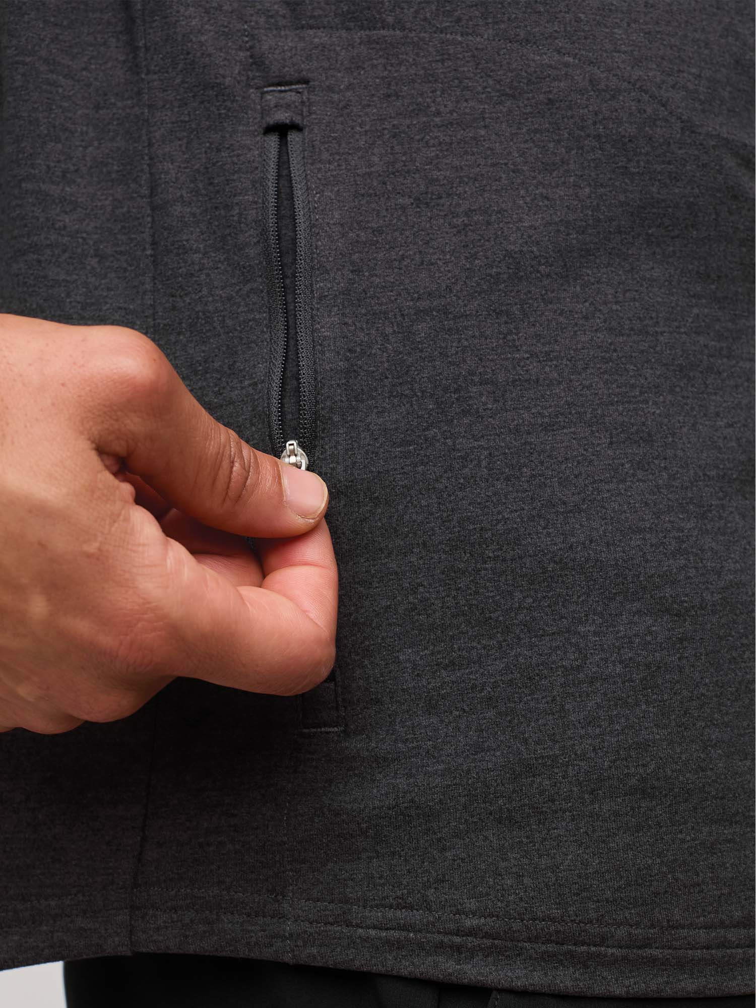 Charcoal Tech Pullover Hoodie - Image 5