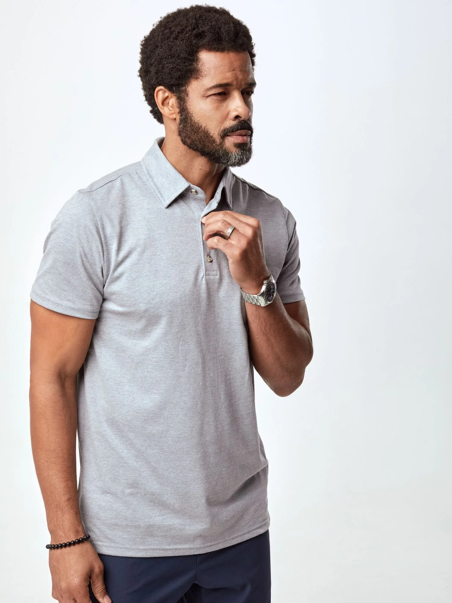 Heather Grey Torrey Polo - Image 3