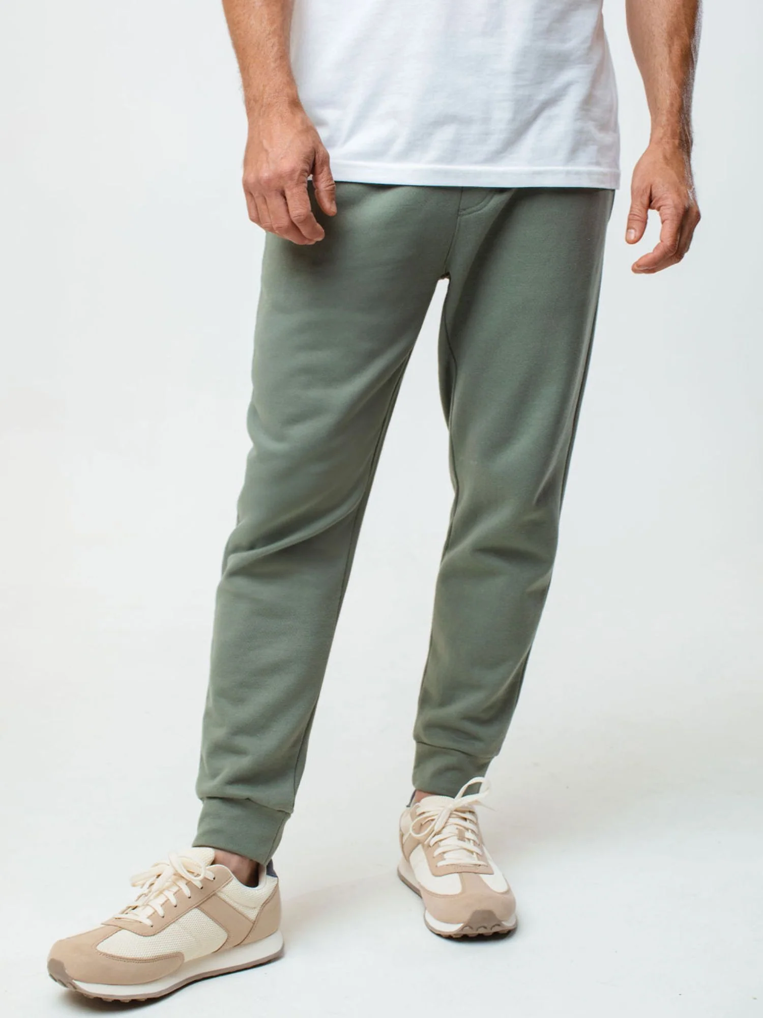 Mercury Green Fleece Sweatpants - Image 3