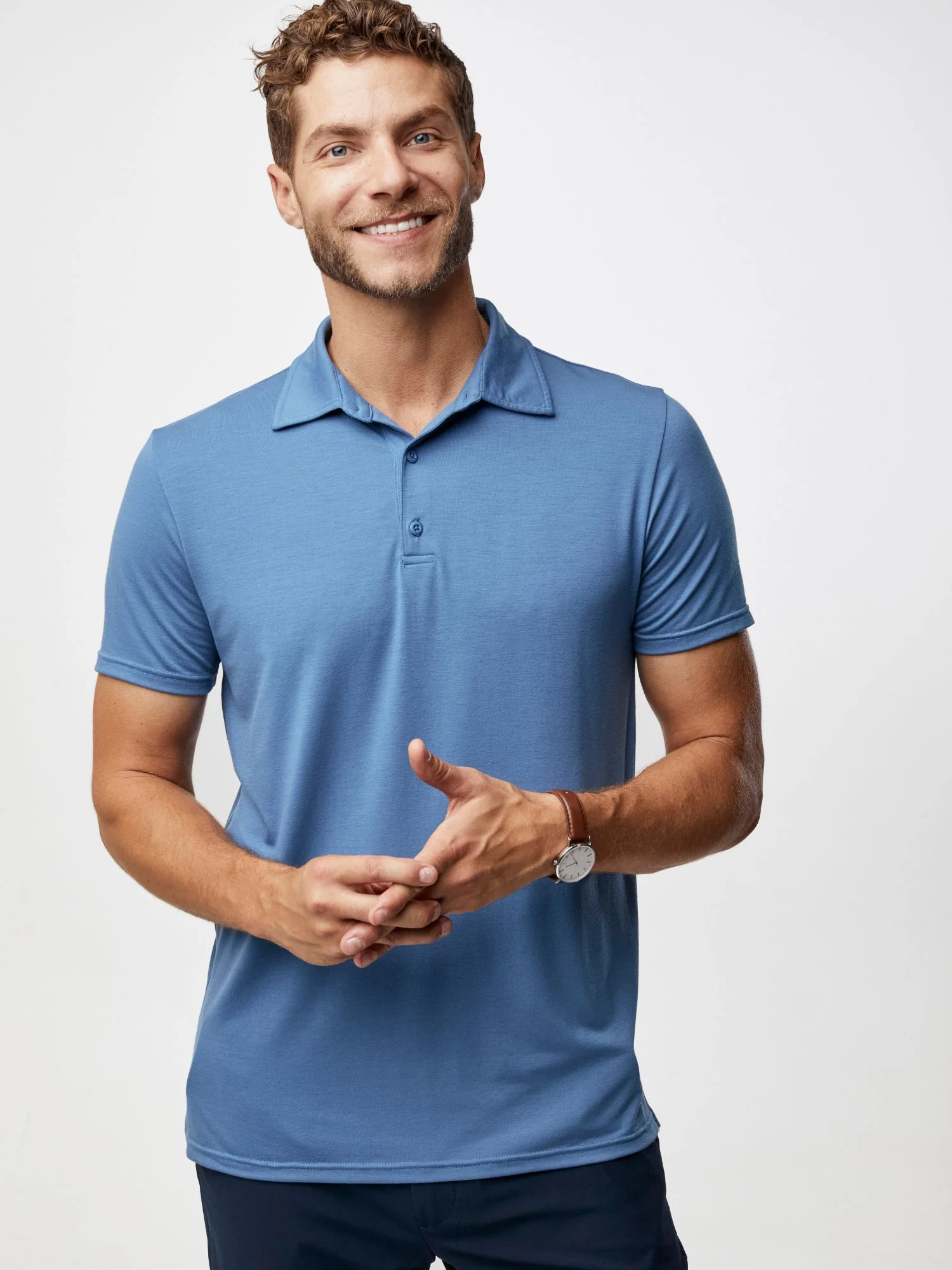 Monsoon Blue Performance Polo - Image 4