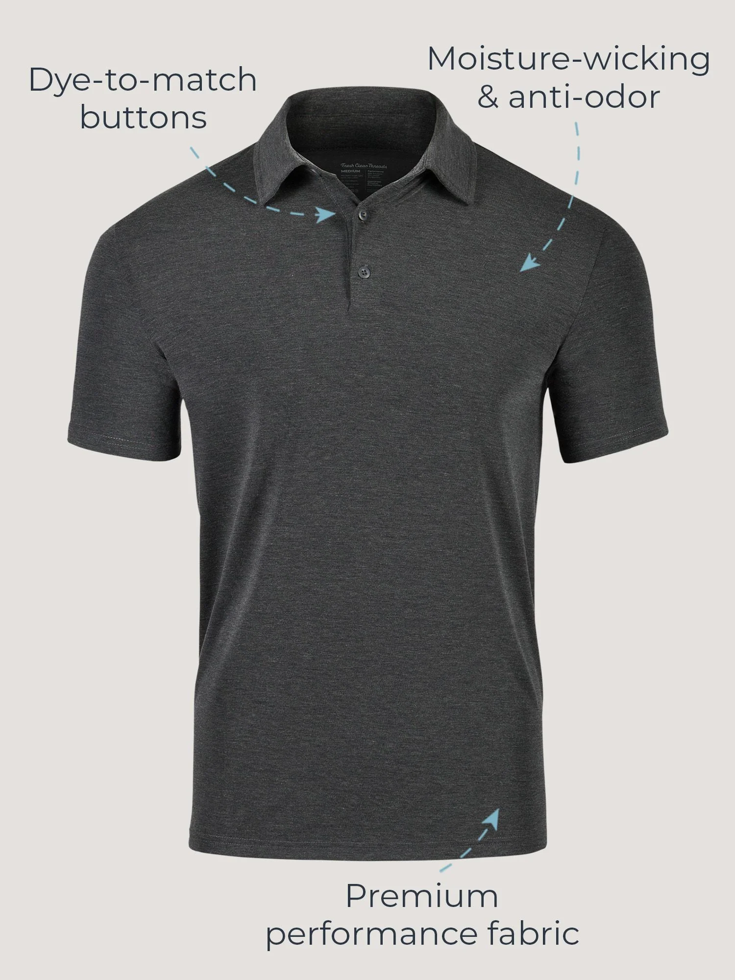 Navy Performance Polo - Image 7