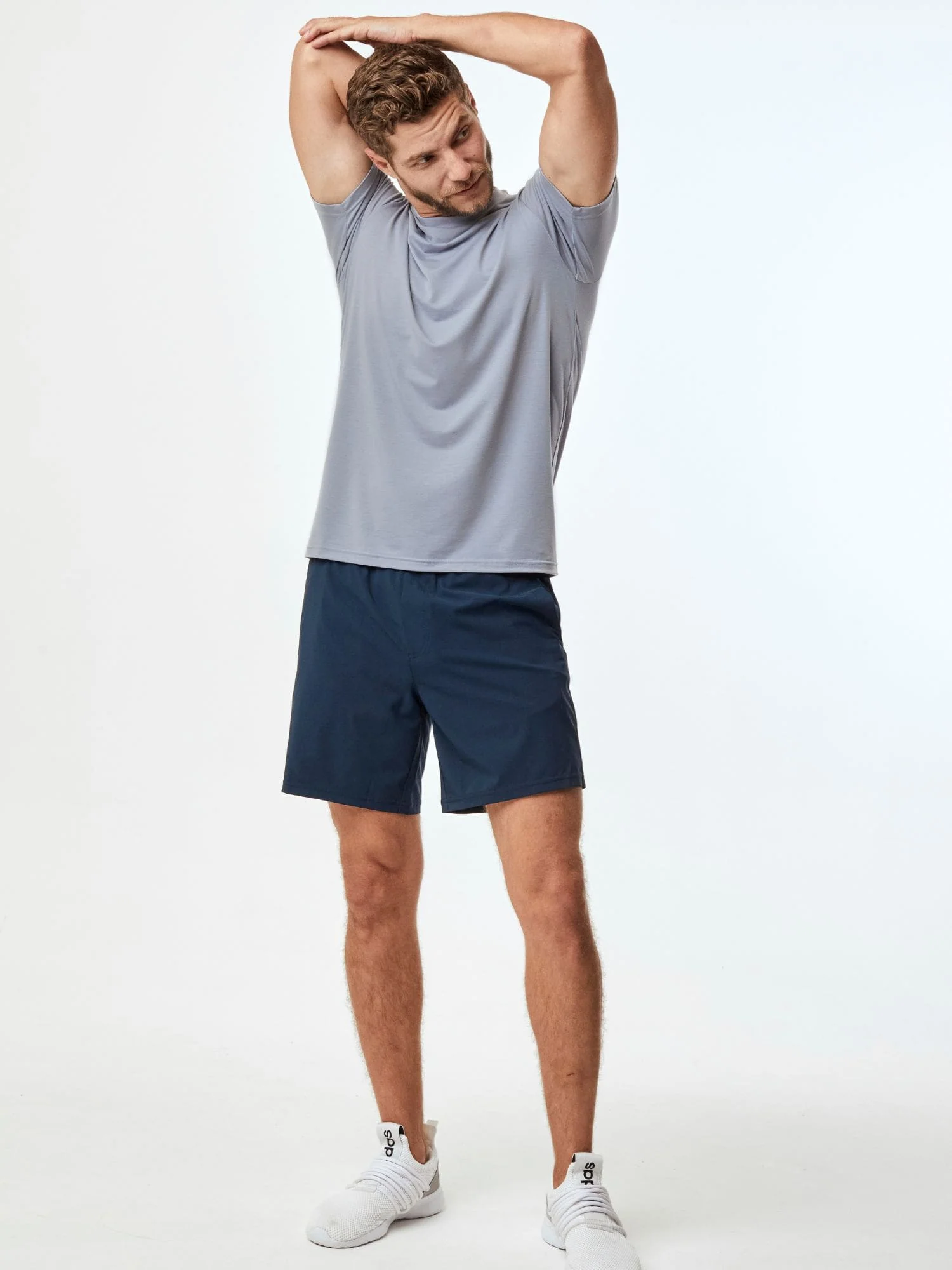 Navy Stretch Performance Shorts - Image 5