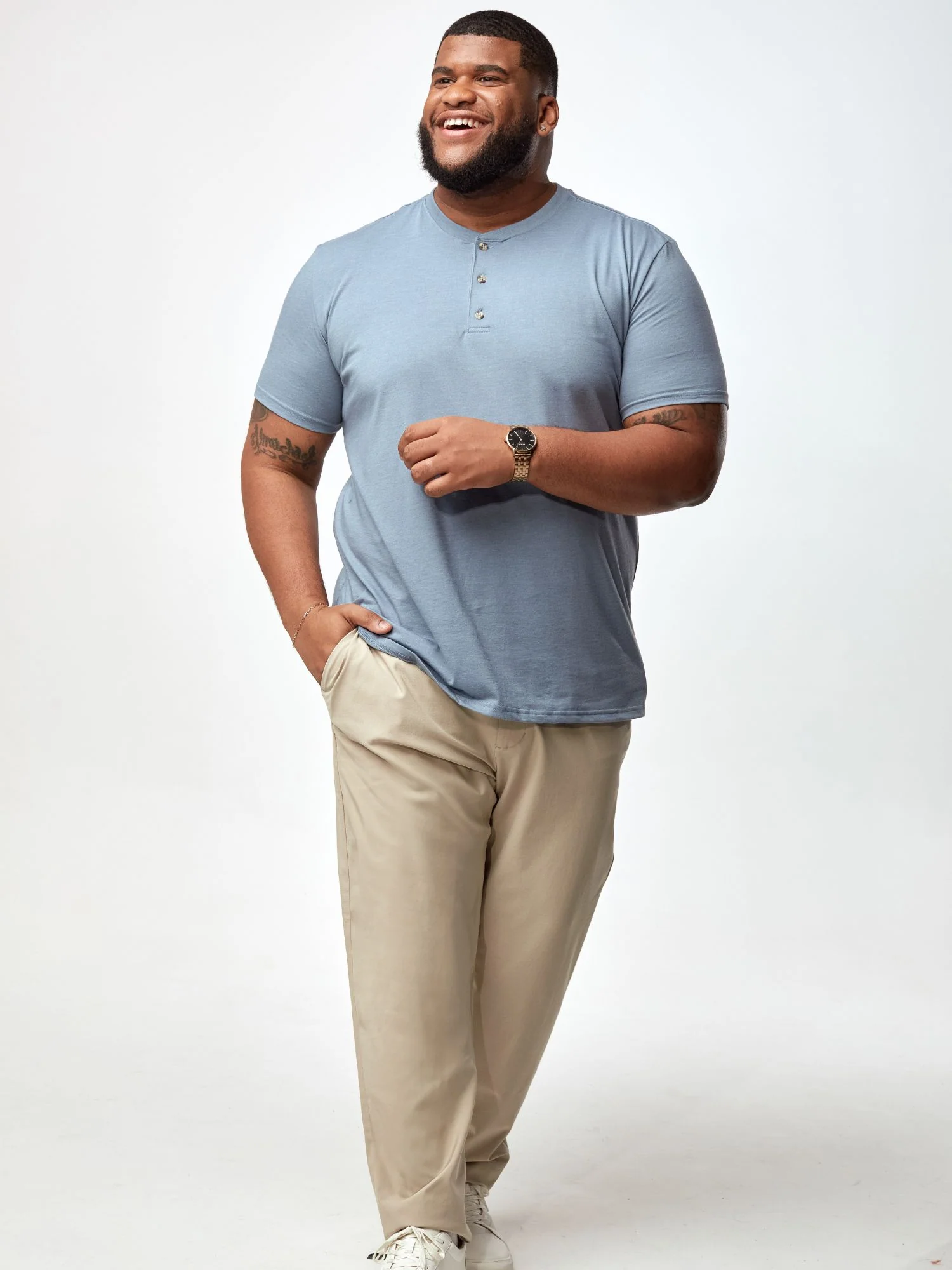 Wedgewood Short Sleeve Henley - Image 4