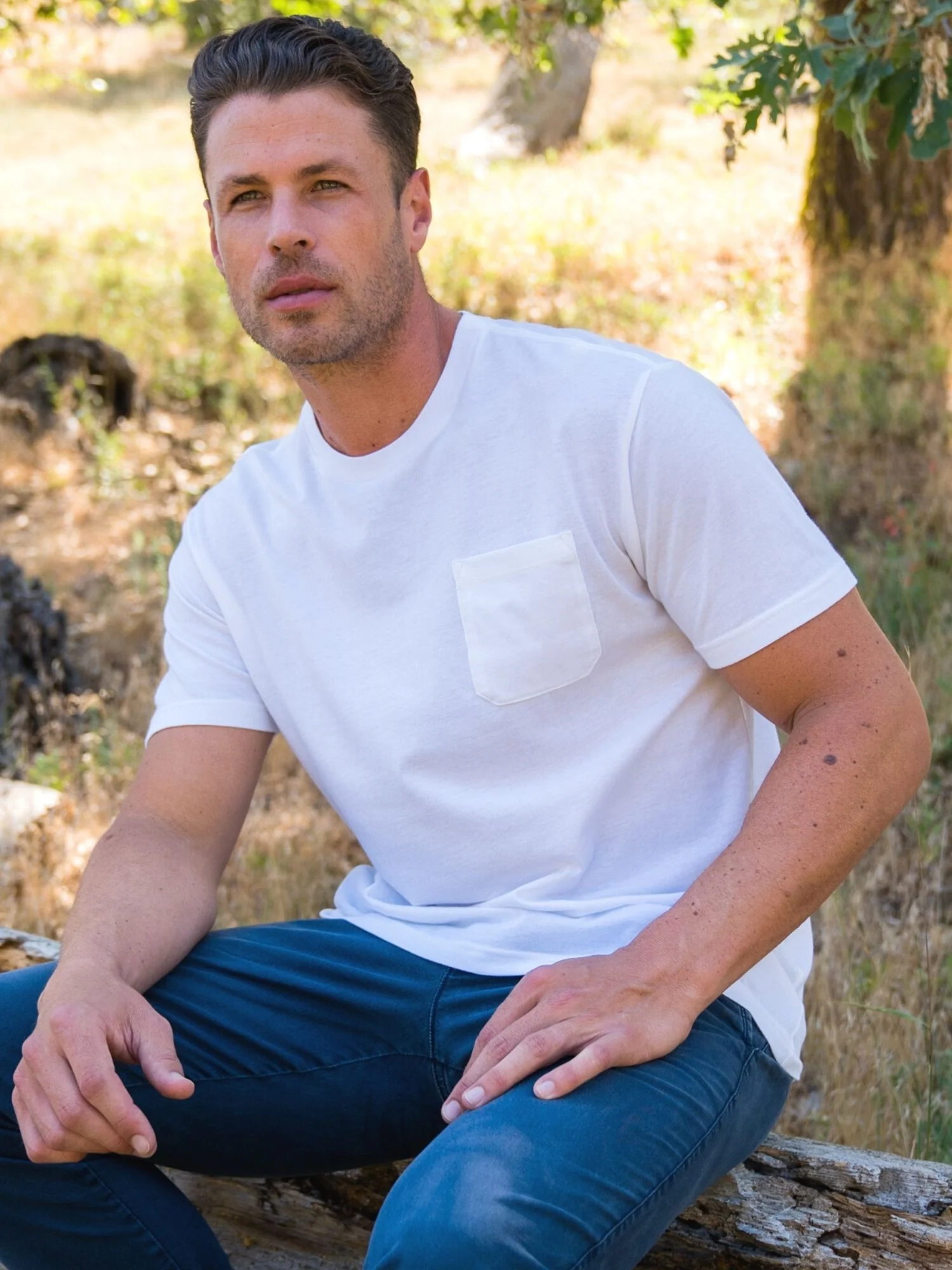 White Pocket Tee - Image 3