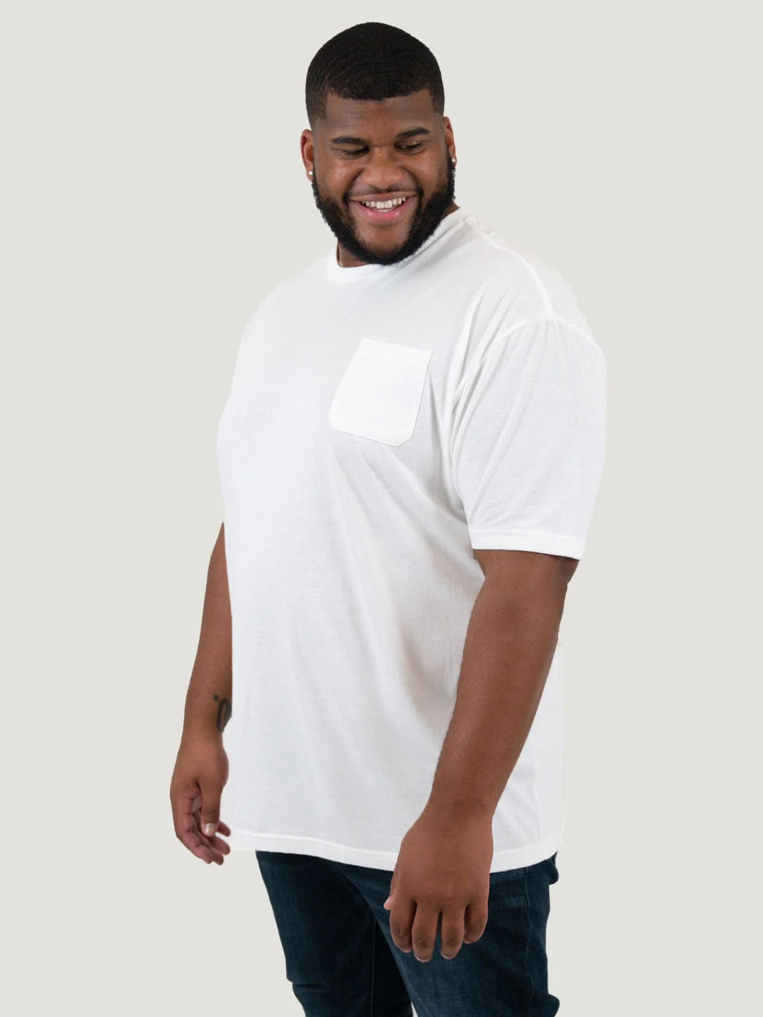 White Pocket Tee - Image 6